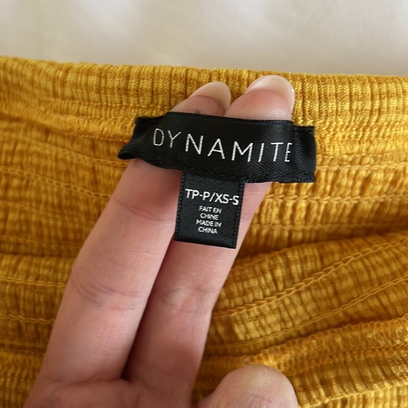 Dynamite Yellow Tube Top - Picture 2 of 4